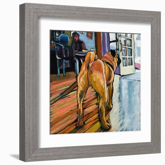 A Pug's View-Kathryn Wronski-Framed Art Print