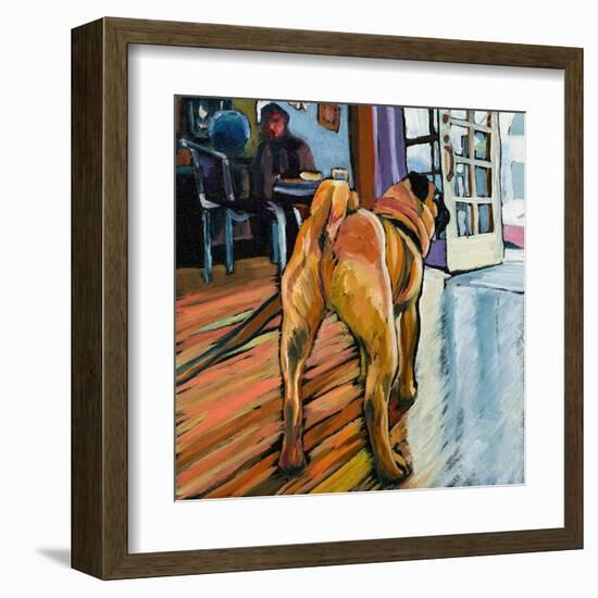 A Pug's View-Kathryn Wronski-Framed Art Print