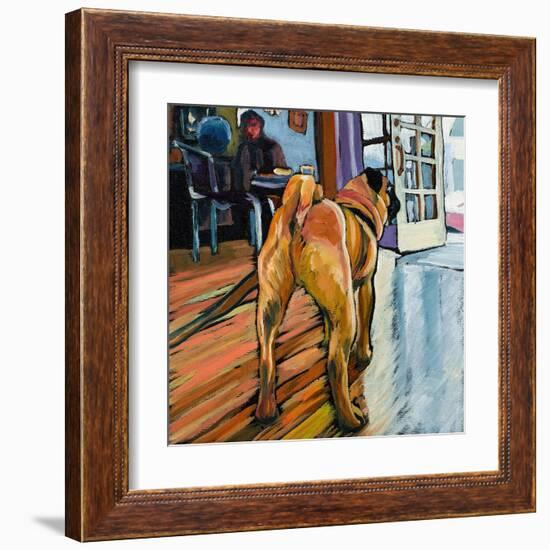 A Pug's View-Kathryn Wronski-Framed Art Print