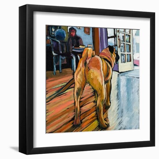 A Pug's View-Kathryn Wronski-Framed Art Print