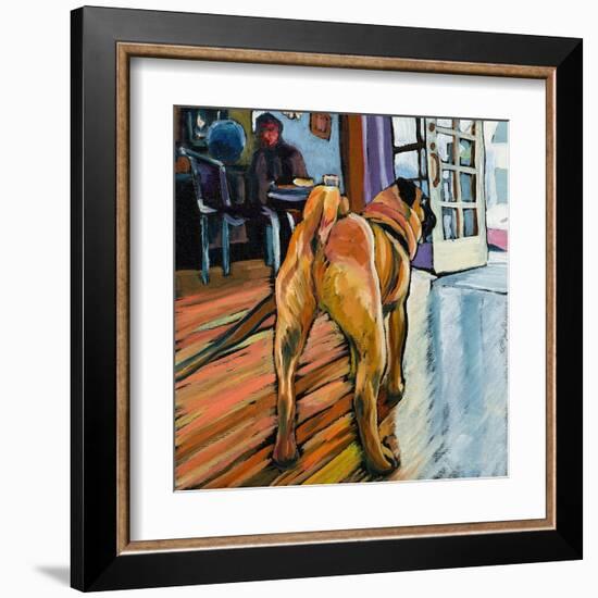 A Pug's View-Kathryn Wronski-Framed Art Print