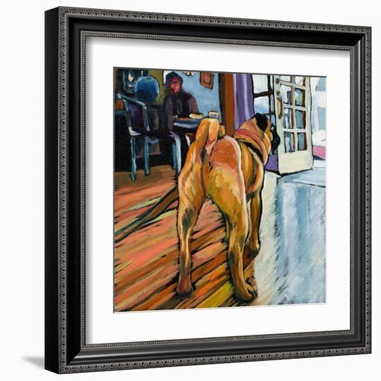 A Pug's View-Kathryn Wronski-Framed Art Print