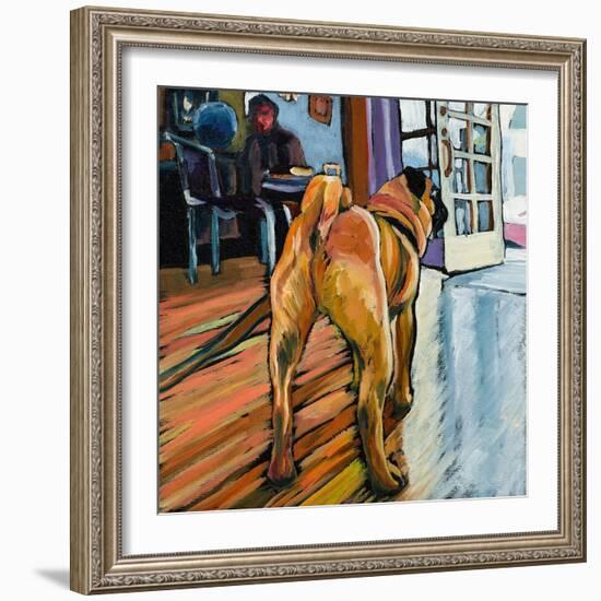 A Pug's View-Kathryn Wronski-Framed Art Print