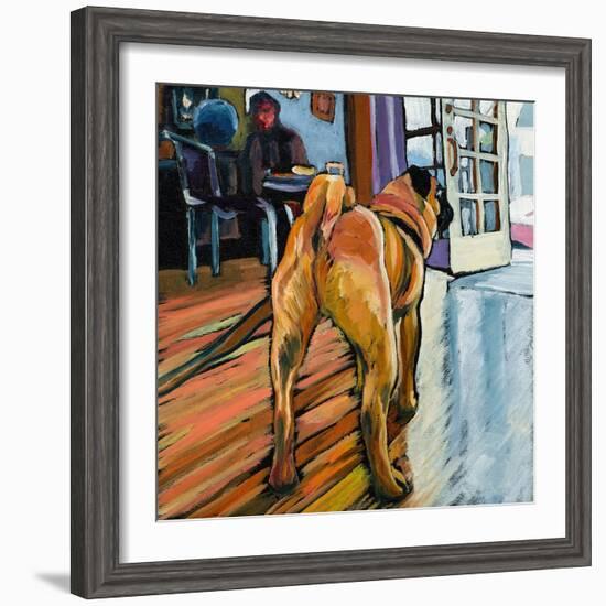 A Pug's View-Kathryn Wronski-Framed Art Print