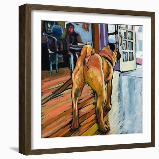 A Pug's View-Kathryn Wronski-Framed Art Print