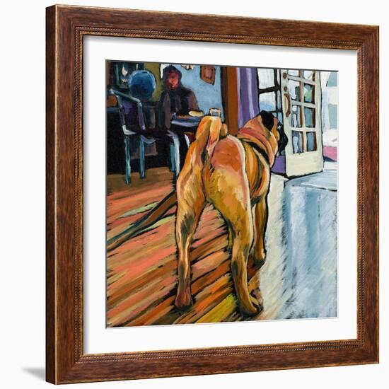 A Pug's View-Kathryn Wronski-Framed Art Print