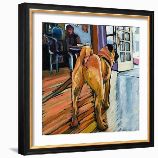 A Pug's View-Kathryn Wronski-Framed Art Print