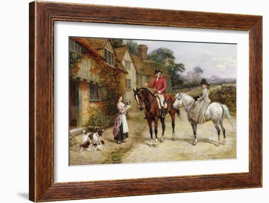 A Puppy for My Lady-Heywood Hardy-Framed Giclee Print