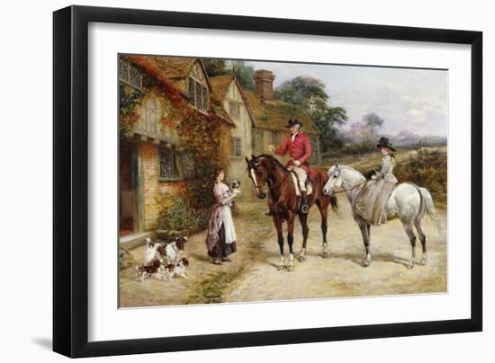 A Puppy for My Lady-Heywood Hardy-Framed Giclee Print