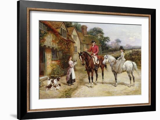 A Puppy for My Lady-Heywood Hardy-Framed Giclee Print