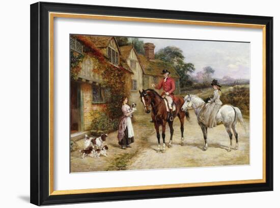 A Puppy for My Lady-Heywood Hardy-Framed Giclee Print