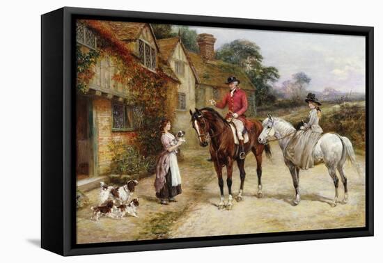 A Puppy for My Lady-Heywood Hardy-Framed Premier Image Canvas