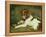 A Puppy Teasing a Frog, 1824-Edwin Henry Landseer-Framed Premier Image Canvas