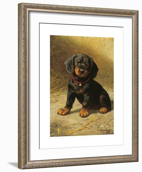A Puppy-Heinrich Sperling-Framed Premium Giclee Print