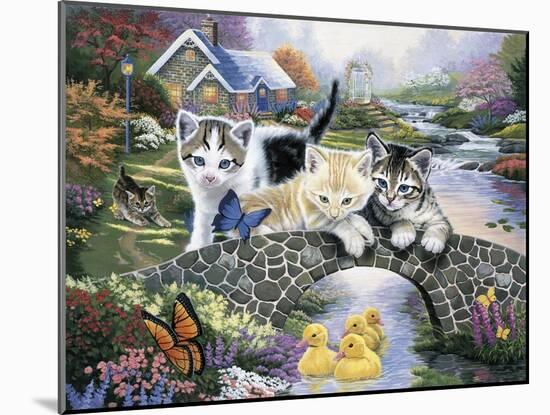 A Purrfect Day-Jenny Newland-Mounted Giclee Print