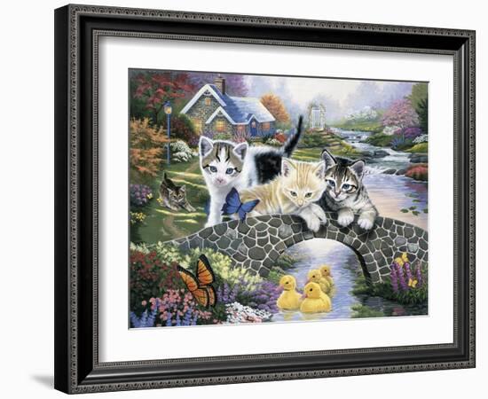 A Purrfect Day-Jenny Newland-Framed Giclee Print