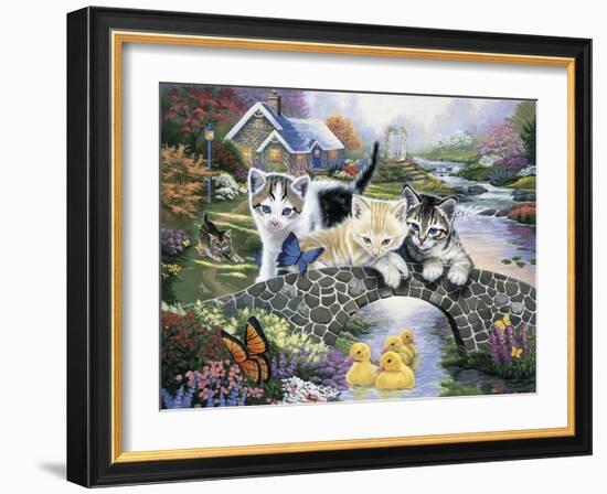 A Purrfect Day-Jenny Newland-Framed Giclee Print