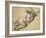 A Putto Reclining to Right-Francois Boucher-Framed Giclee Print