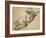 A Putto Reclining to Right-Francois Boucher-Framed Giclee Print