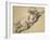 A Putto Reclining to Right-Francois Boucher-Framed Giclee Print