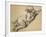 A Putto Reclining to Right-Francois Boucher-Framed Giclee Print