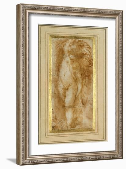 A Putto Turned to the Left-Parmigianino-Framed Giclee Print