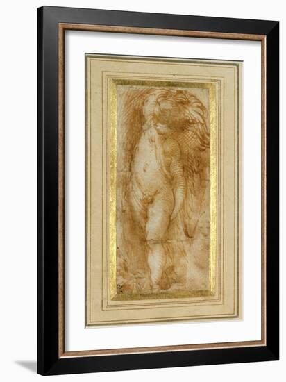 A Putto Turned to the Left-Parmigianino-Framed Giclee Print
