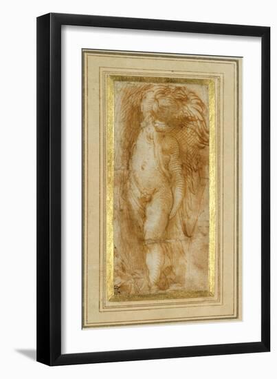 A Putto Turned to the Left-Parmigianino-Framed Giclee Print