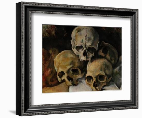 A Pyramid of Skulls, 1898-1900-Paul Cézanne-Framed Giclee Print