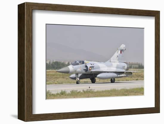A Qatar Emiri Air Force Mirage 2000 Taxiing on the Runway-Stocktrek Images-Framed Photographic Print