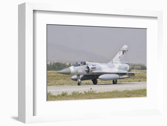 A Qatar Emiri Air Force Mirage 2000 Taxiing on the Runway-Stocktrek Images-Framed Photographic Print