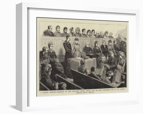 A Quaker Wedding-null-Framed Giclee Print