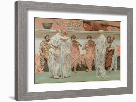 A Quartet. A Painter's Tribute to the Art of Music Par Moore, Albert Joseph (1841-1893). Oil on Can-Albert Joseph Moore-Framed Giclee Print