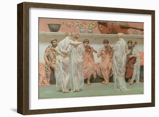 A Quartet. A Painter's Tribute to the Art of Music Par Moore, Albert Joseph (1841-1893). Oil on Can-Albert Joseph Moore-Framed Giclee Print