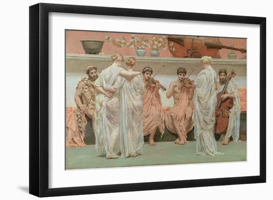 A Quartet. A Painter's Tribute to the Art of Music Par Moore, Albert Joseph (1841-1893). Oil on Can-Albert Joseph Moore-Framed Giclee Print