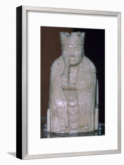 A Queen - The Lewis Chessmen, (Norwegian?), c1150-c1200. Artist: Unknown-Unknown-Framed Giclee Print