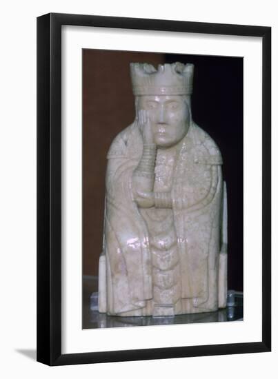 A Queen - The Lewis Chessmen, (Norwegian?), c1150-c1200. Artist: Unknown-Unknown-Framed Giclee Print