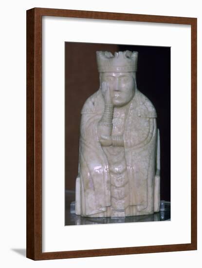 A Queen - The Lewis Chessmen, (Norwegian?), c1150-c1200. Artist: Unknown-Unknown-Framed Giclee Print