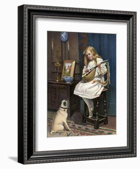 A Queer Duet-English School-Framed Giclee Print