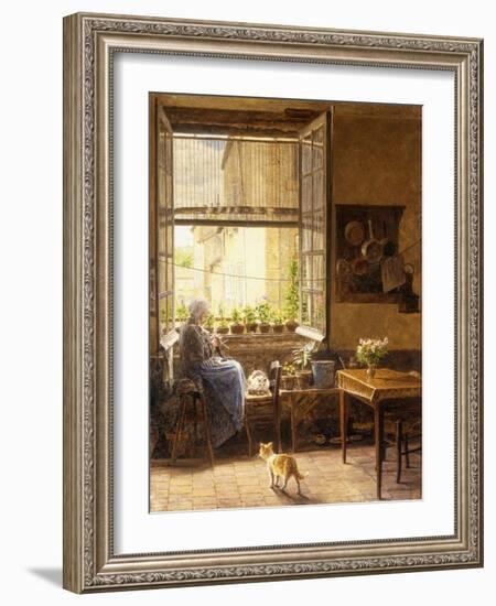 A Quiet Afternoon, 1917-Marie Francois Firmin-Girard-Framed Giclee Print