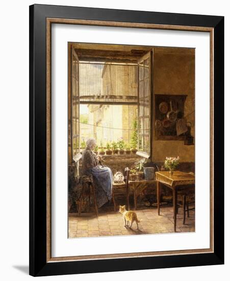 A Quiet Afternoon, 1917-Marie Francois Firmin-Girard-Framed Giclee Print