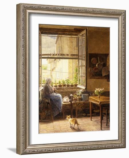 A Quiet Afternoon-Marie Francois Firmin-Girard-Framed Giclee Print