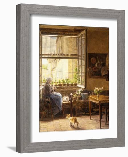 A Quiet Afternoon-Marie Francois Firmin-Girard-Framed Giclee Print