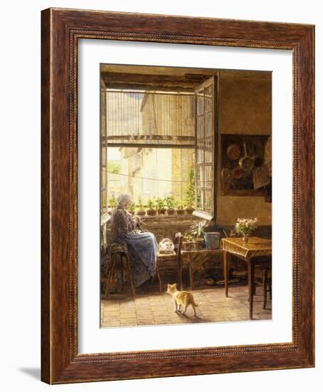 A Quiet Afternoon-Marie Francois Firmin-Girard-Framed Giclee Print