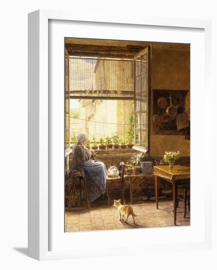 A Quiet Afternoon-Marie Francois Firmin-Girard-Framed Giclee Print