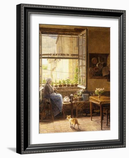 A Quiet Afternoon-Marie Francois Firmin-Girard-Framed Giclee Print