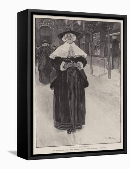 A Quiet Conscience-Edwin Austin Abbey-Framed Premier Image Canvas