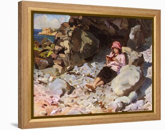 A Quiet Corner on Sark-null-Framed Stretched Canvas