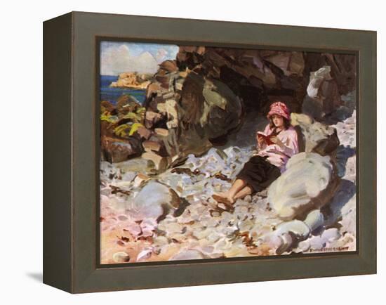 A Quiet Corner on Sark-null-Framed Stretched Canvas