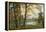 A Quiet Lake-Albert Bierstadt-Framed Premier Image Canvas